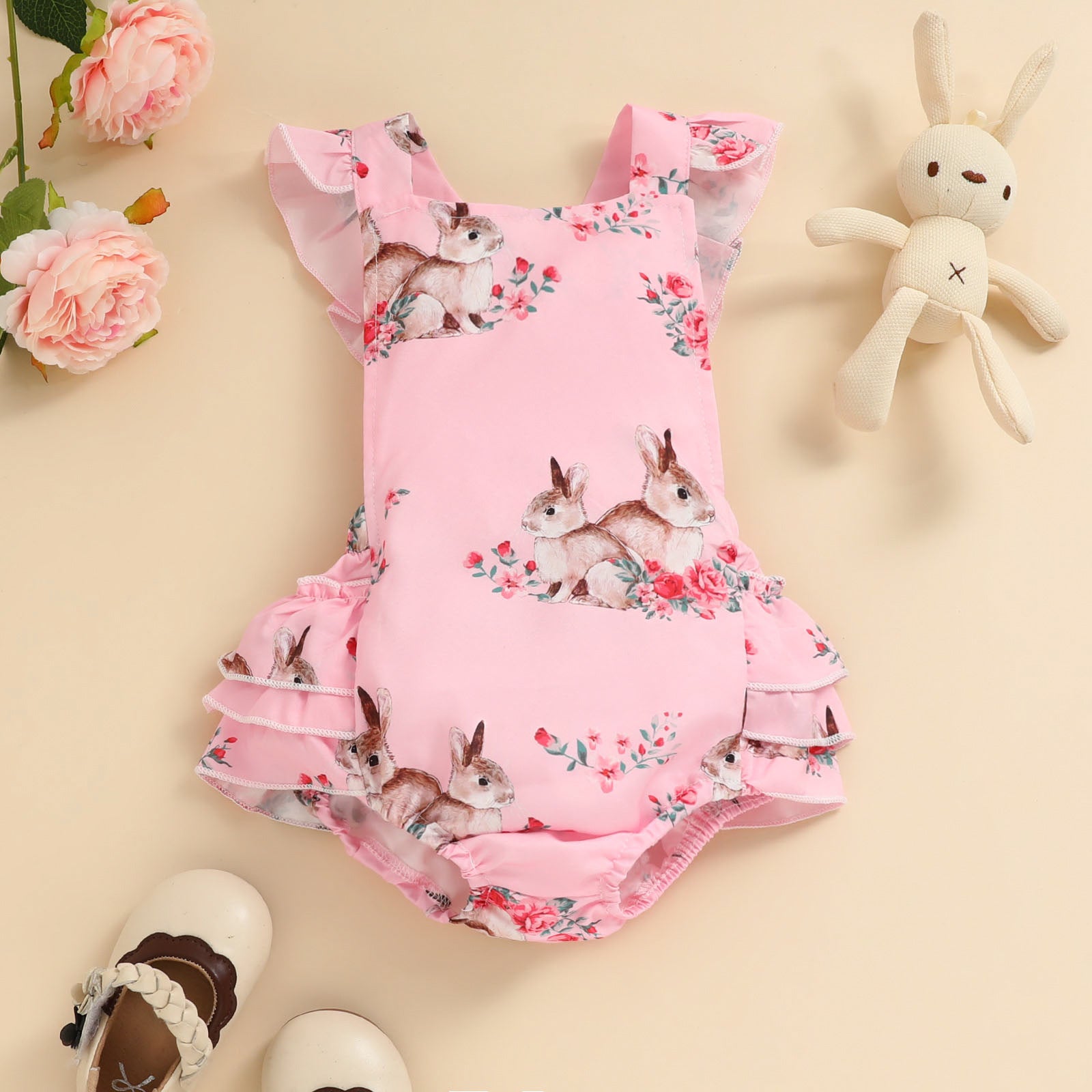 Wholesale Easter Children Clothes Woven Baby Clothes